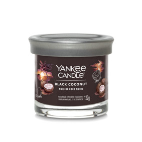 Ароматическая свеча Yankee Candle Signature маленькая в стакане, Черный кокос
